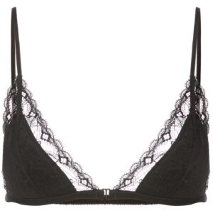 Fleur Du Mal Gardenia lace triangle bra
