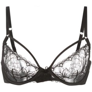 Fleur Du Mal Gardenia lace demi bra