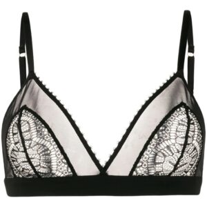 Maison Close  lace mesh triangle bra