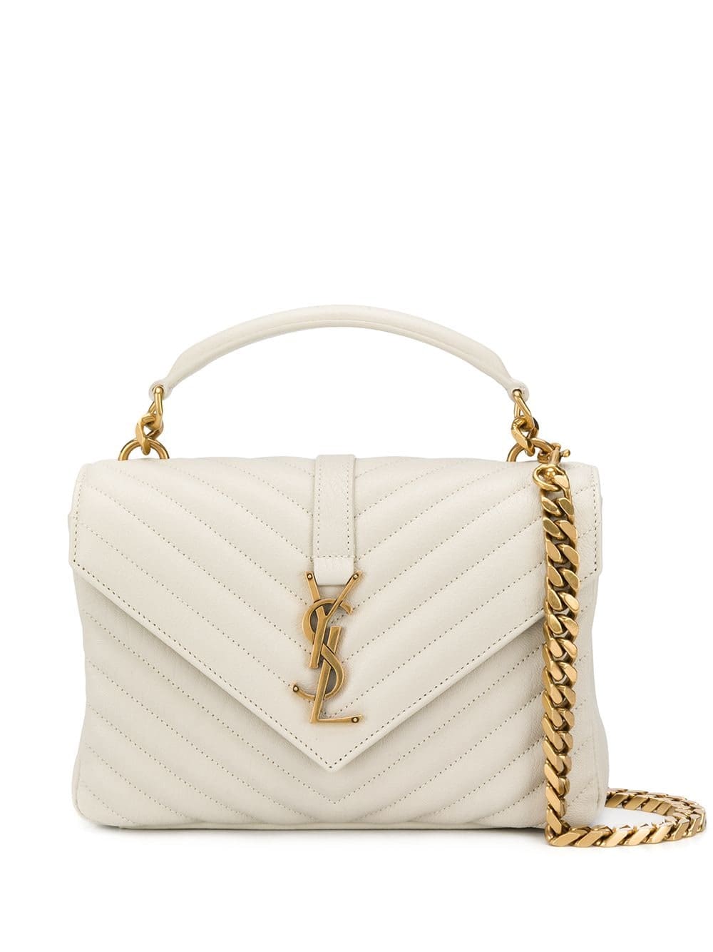 Saint Laurent logo plaque quilted shoulder bag