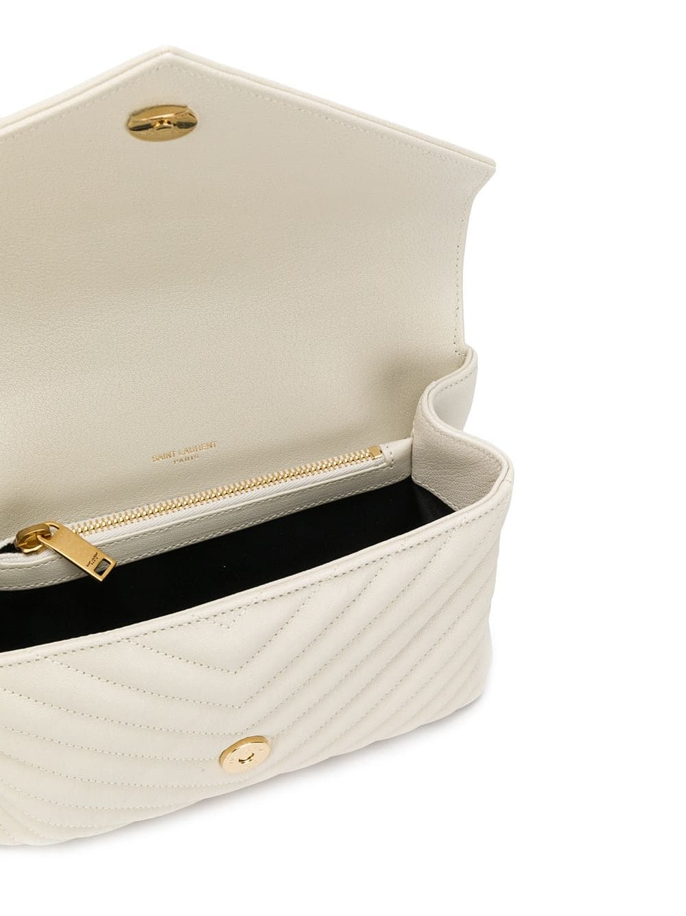 Saint Laurent logo plaque quilted shoulder bag - Image 5