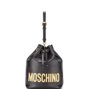 Moschino logo-print bucket bag