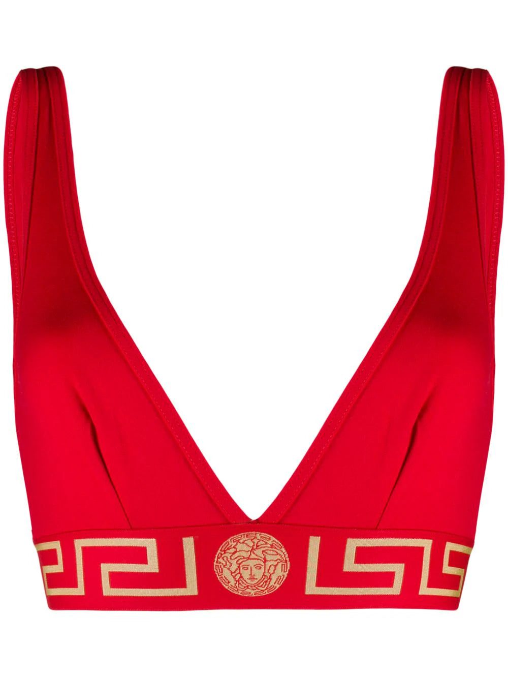 Versace Greca Border triangle bralette