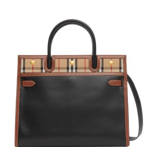 Burberry mini two-handle Title bag