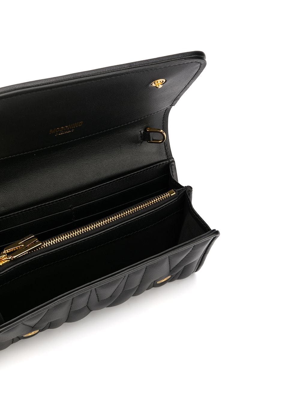 Moschino monogram-quilted clutch bag - Image 3