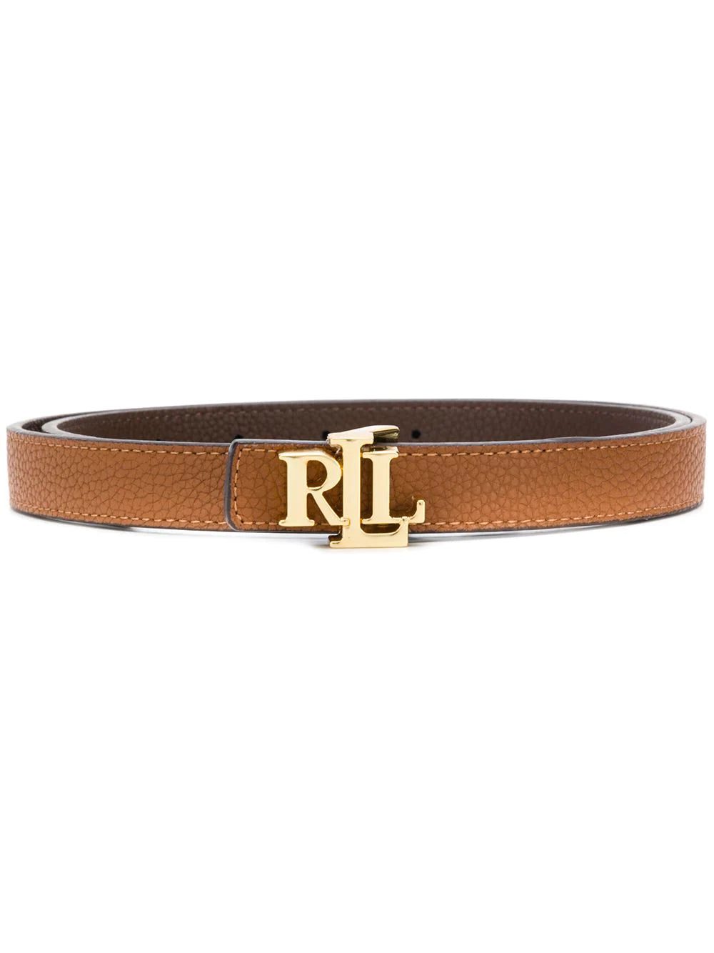 Lauren Ralph Lauren thin logo plaque belt