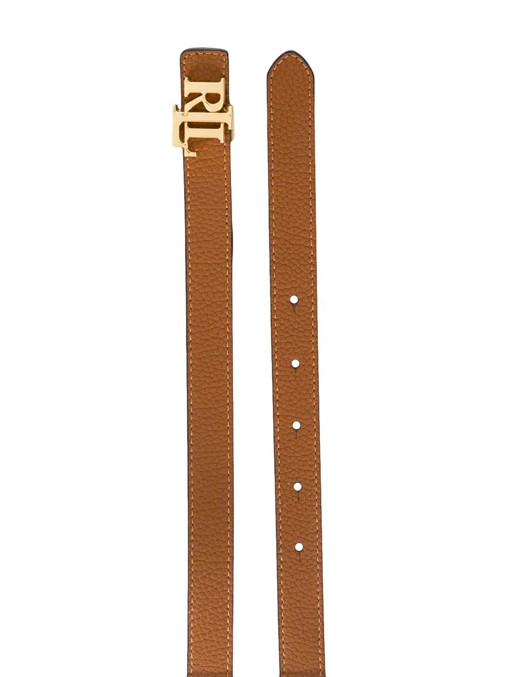 Lauren Ralph Lauren thin logo plaque belt - Image 2
