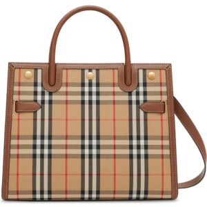 Burberry small Vintage Check two handle title bag