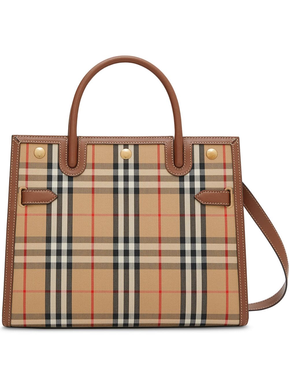 Burberry small Vintage Check two handle title bag