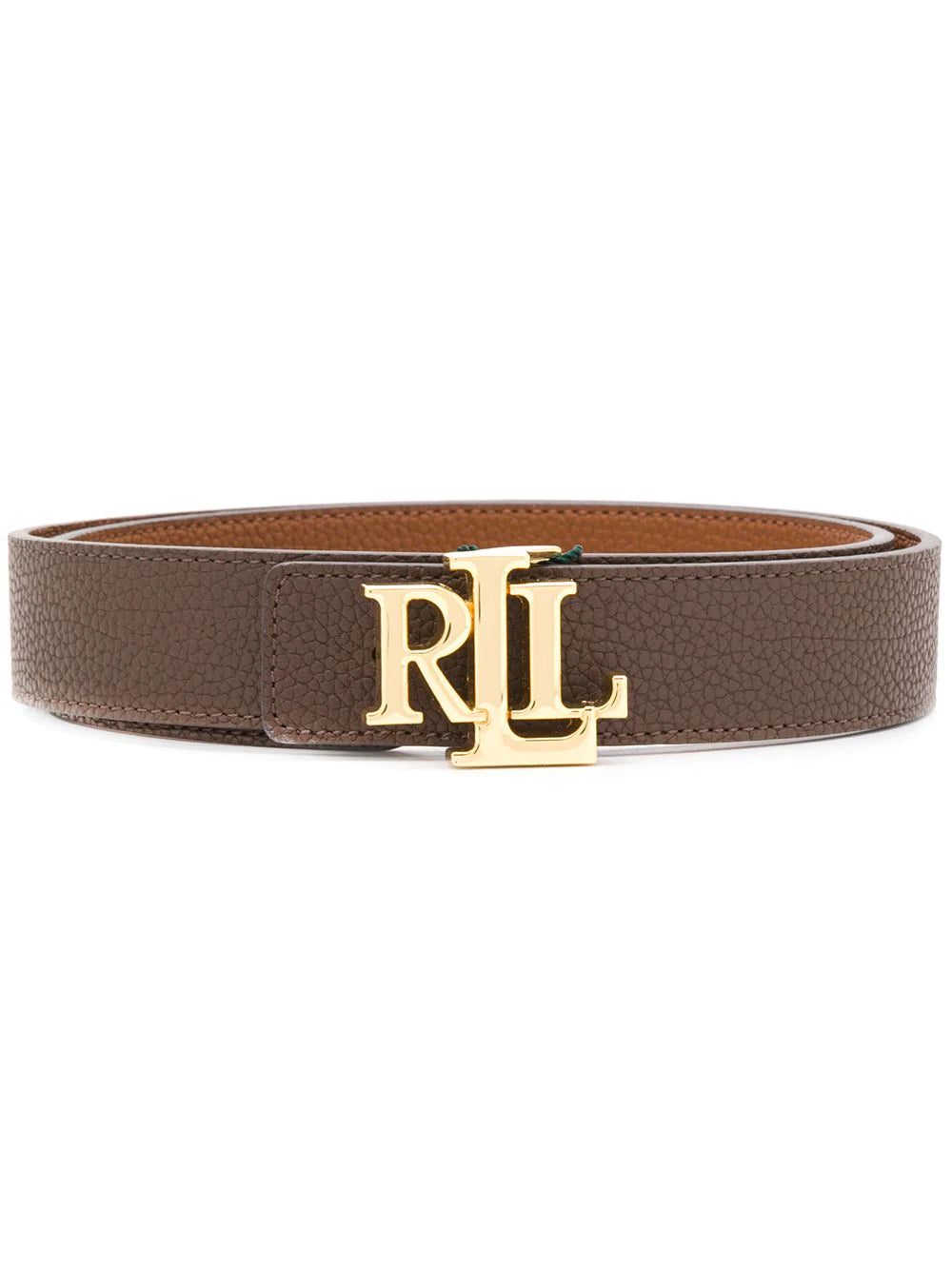 Lauren Ralph Lauren monogram-buckle belt