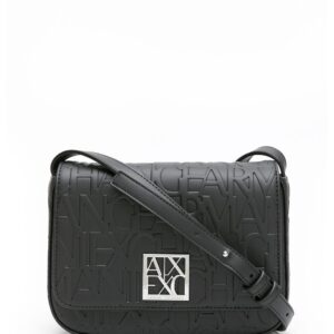 Armani Exchange embossed-logo shoulder bag
