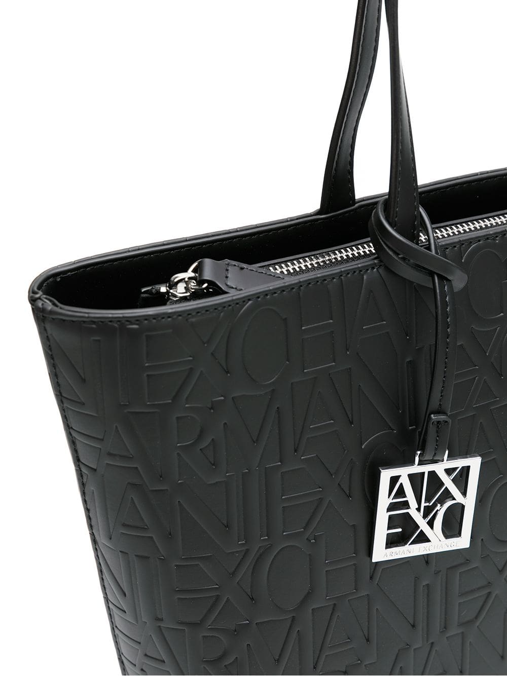 Armani Exchange embossed-logo pattern tote bag - Image 4