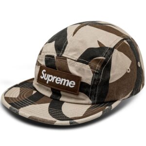 Supreme military-print camp cap