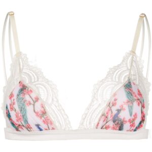 Dolci Follie  peacock print triangle bra