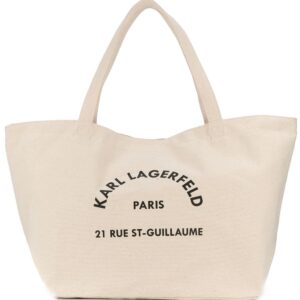 Karl Lagerfeld Rue St-Guillaume canvas tote bag