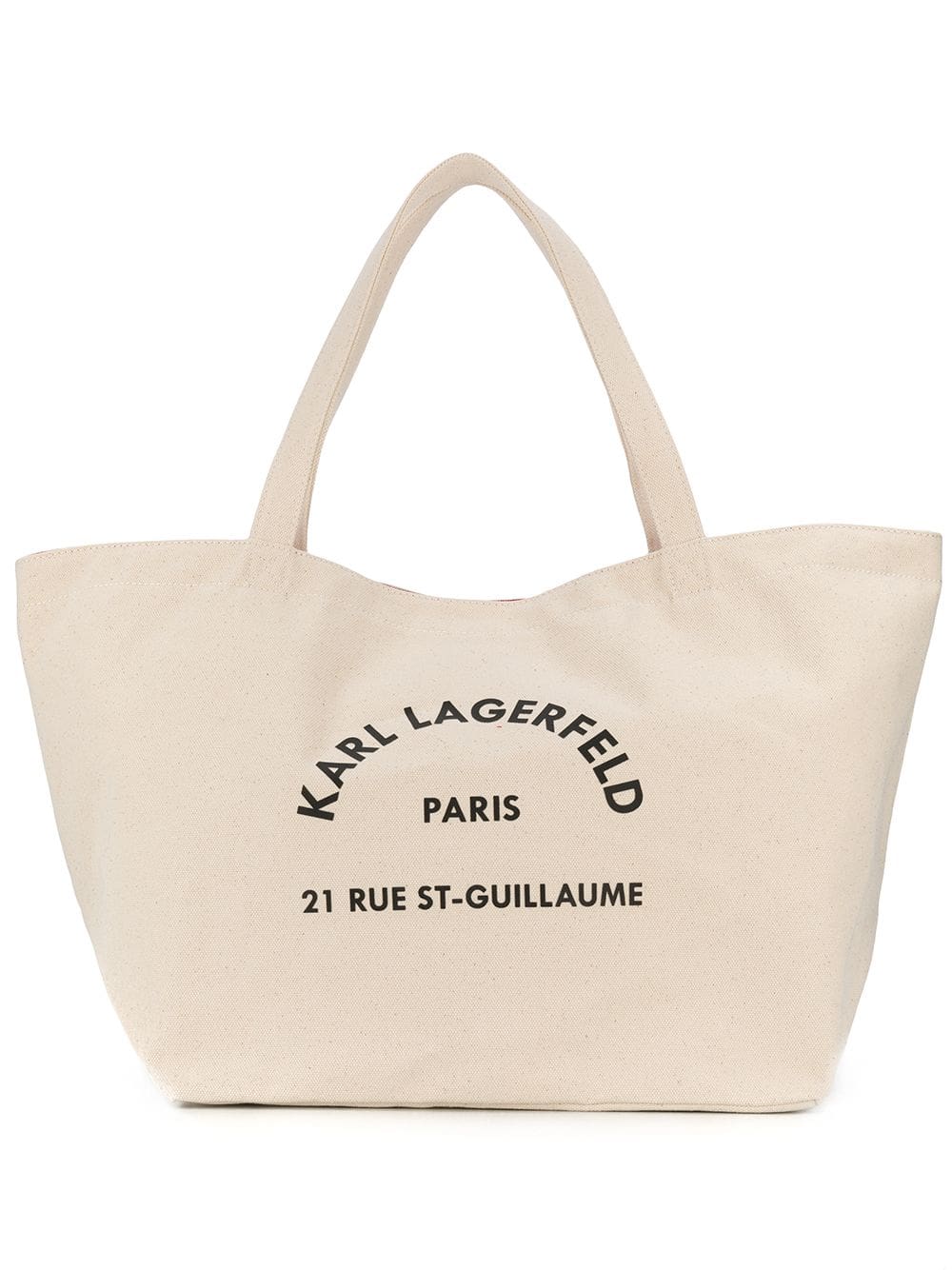 Karl Lagerfeld Rue St-Guillaume canvas tote bag