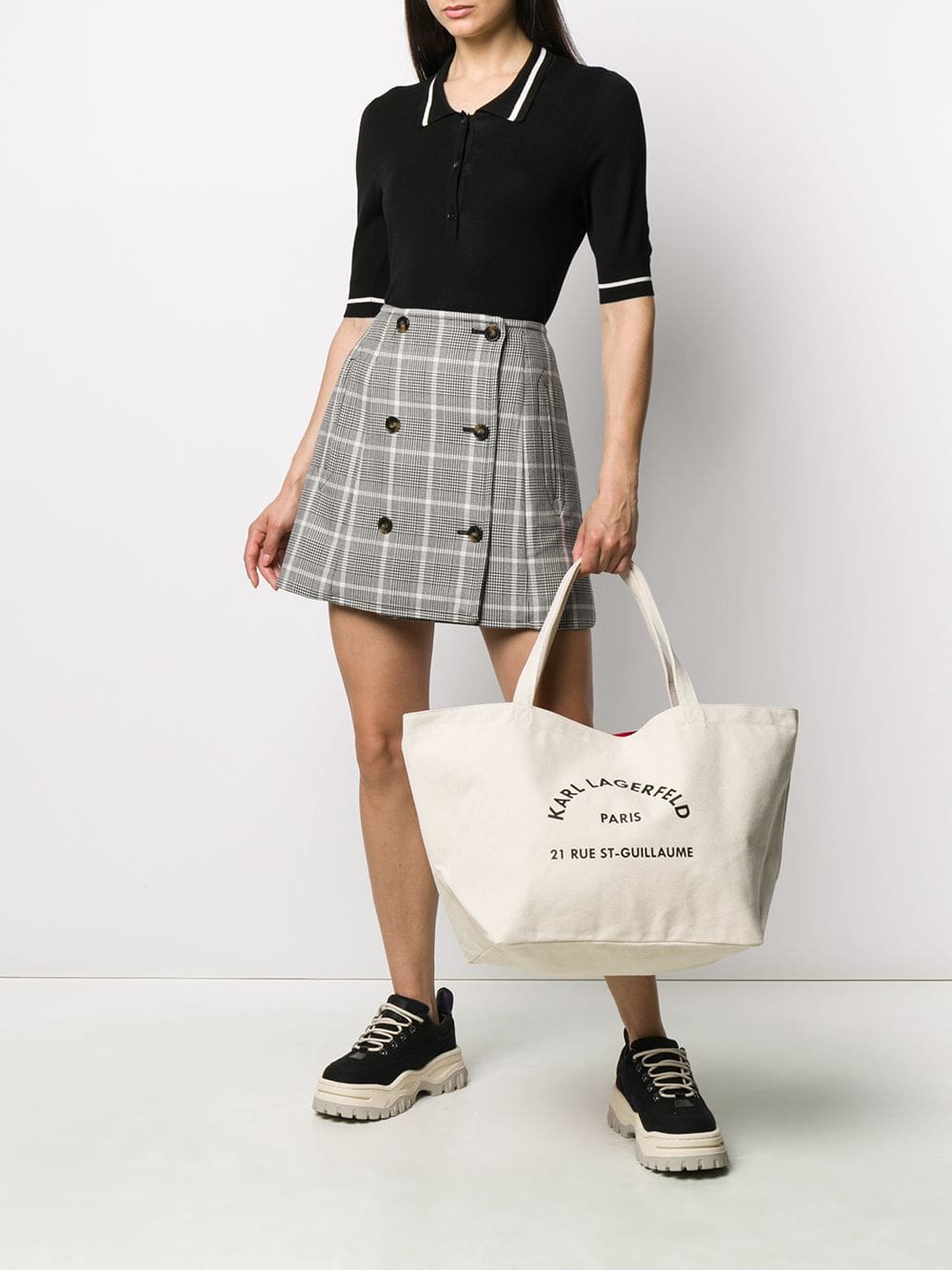 Karl Lagerfeld Rue St-Guillaume canvas tote bag - Image 2