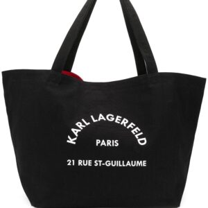 Karl Lagerfeld Rue St-Guillaume canvas tote bag