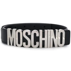 Moschino  logo plaque belt
