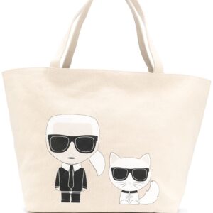 Karl Lagerfeld K/Ikonik Karl & Choupette tote