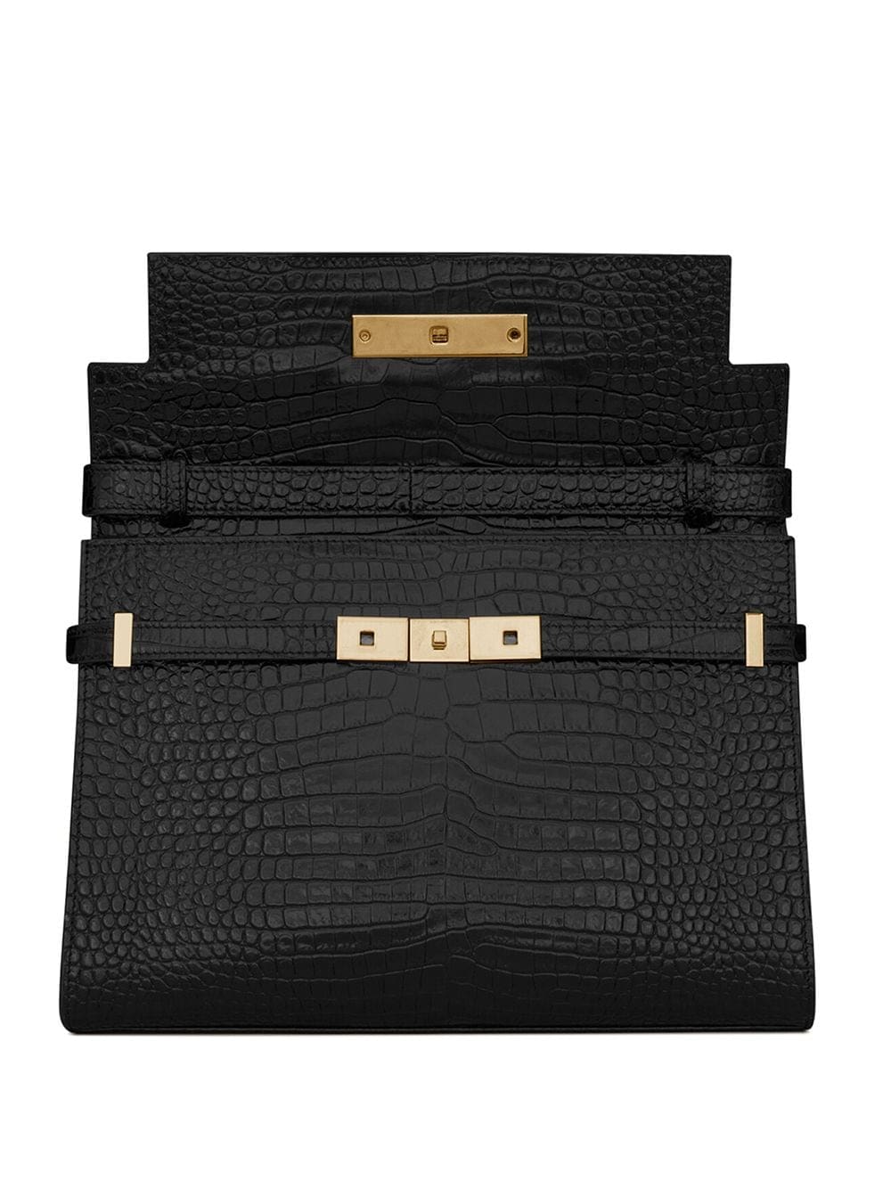 Saint Laurent Manhattan crocodile-embossed shoulder bag - Image 4
