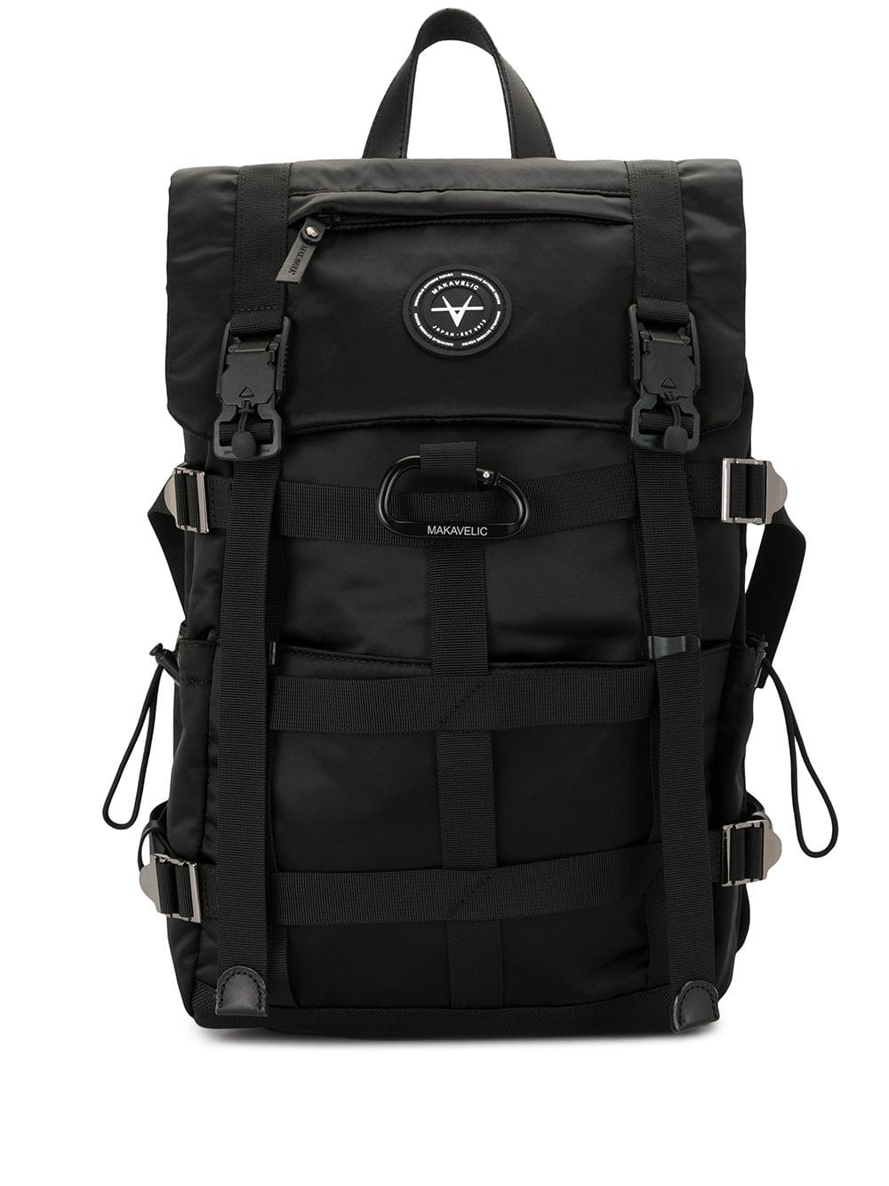 Makavelic logo patch backpack