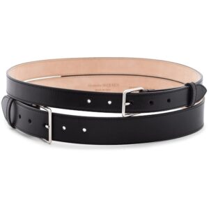Alexander McQueen  double buckle belt