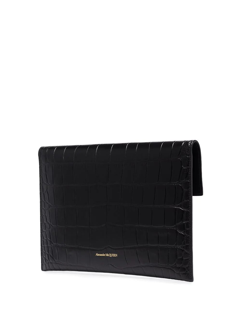 Alexander McQueen croc effect envelope clutch bag - Image 3