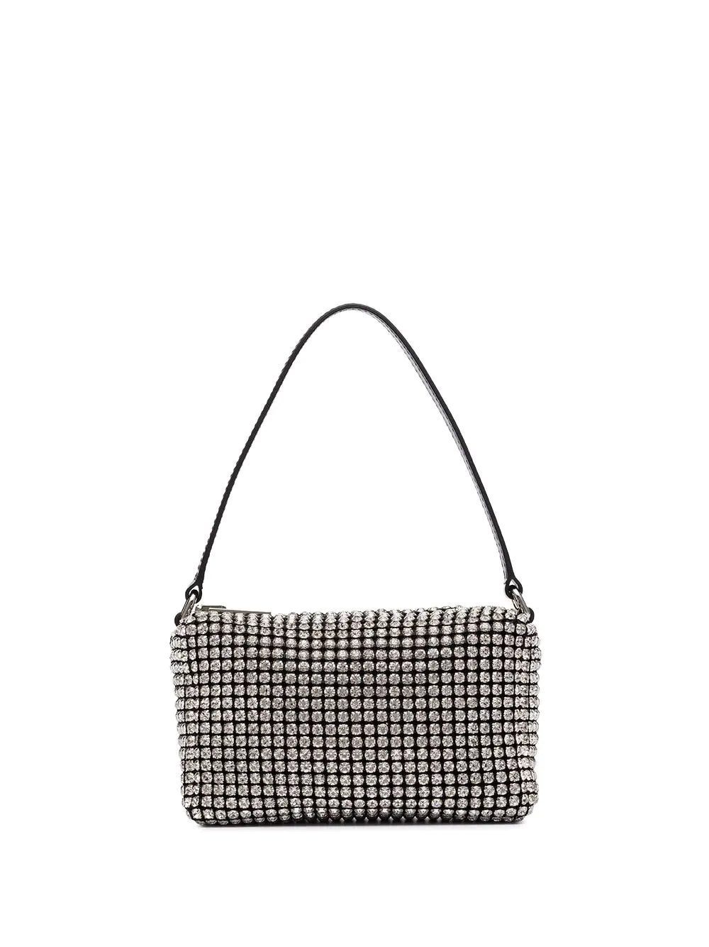 Alexander Wang medium Wangloc rhinestone-embellished clutch bag