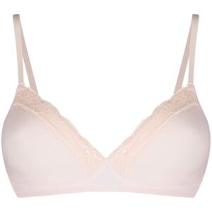Hanro lace trim wireless bra