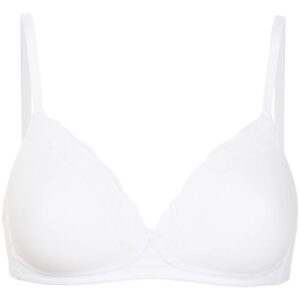 Hanro lace-detail no-wire bra