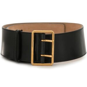 Alexander McQueen  double-buckle wide belt