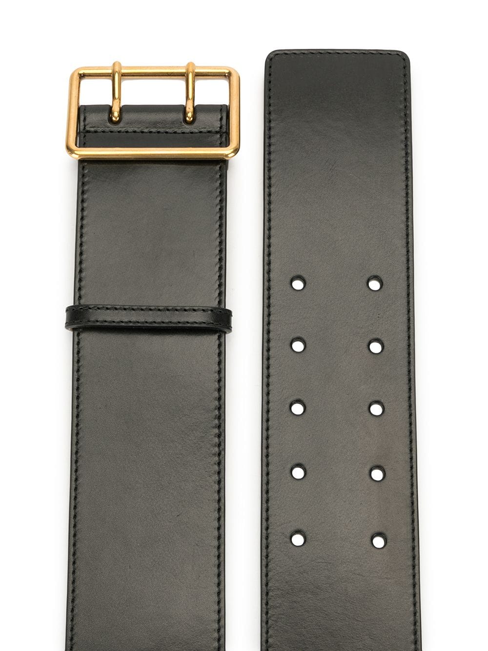 Alexander McQueen double-buckle wide belt - Image 2