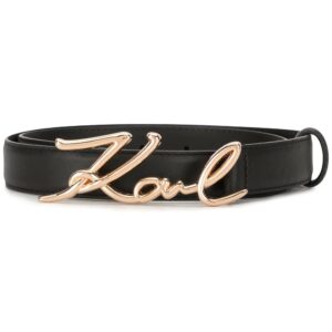 Karl Lagerfeld  cursive logo buckle belt