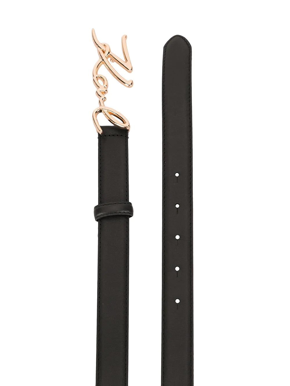 Karl Lagerfeld cursive logo buckle belt - Image 2