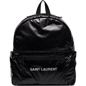 Saint Laurent Nuxx Ripstop logo-print backpack