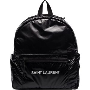 Saint Laurent Nuxx Ripstop logo-print backpack