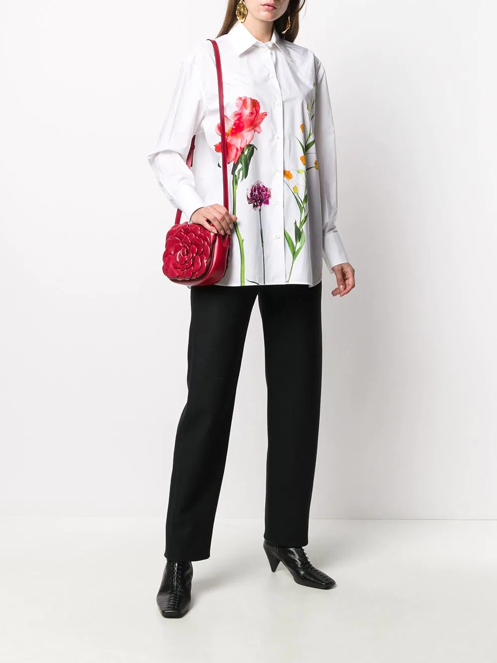 Valentino Garavani tiered floral clutch bag - Image 2