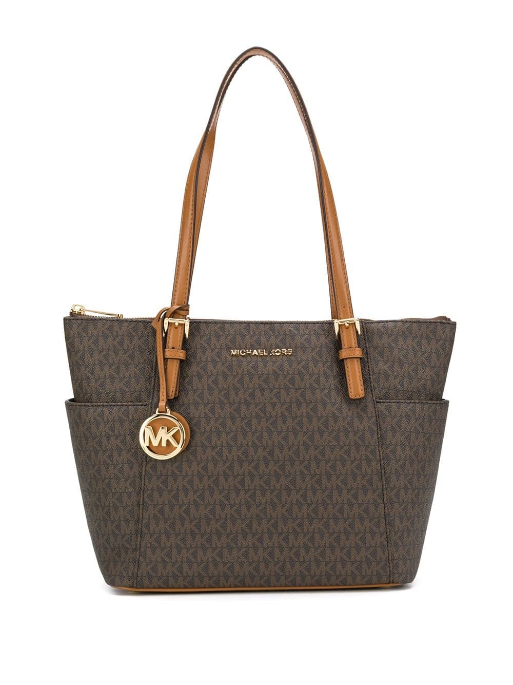 Michael Kors Jet Set monogram logo tote