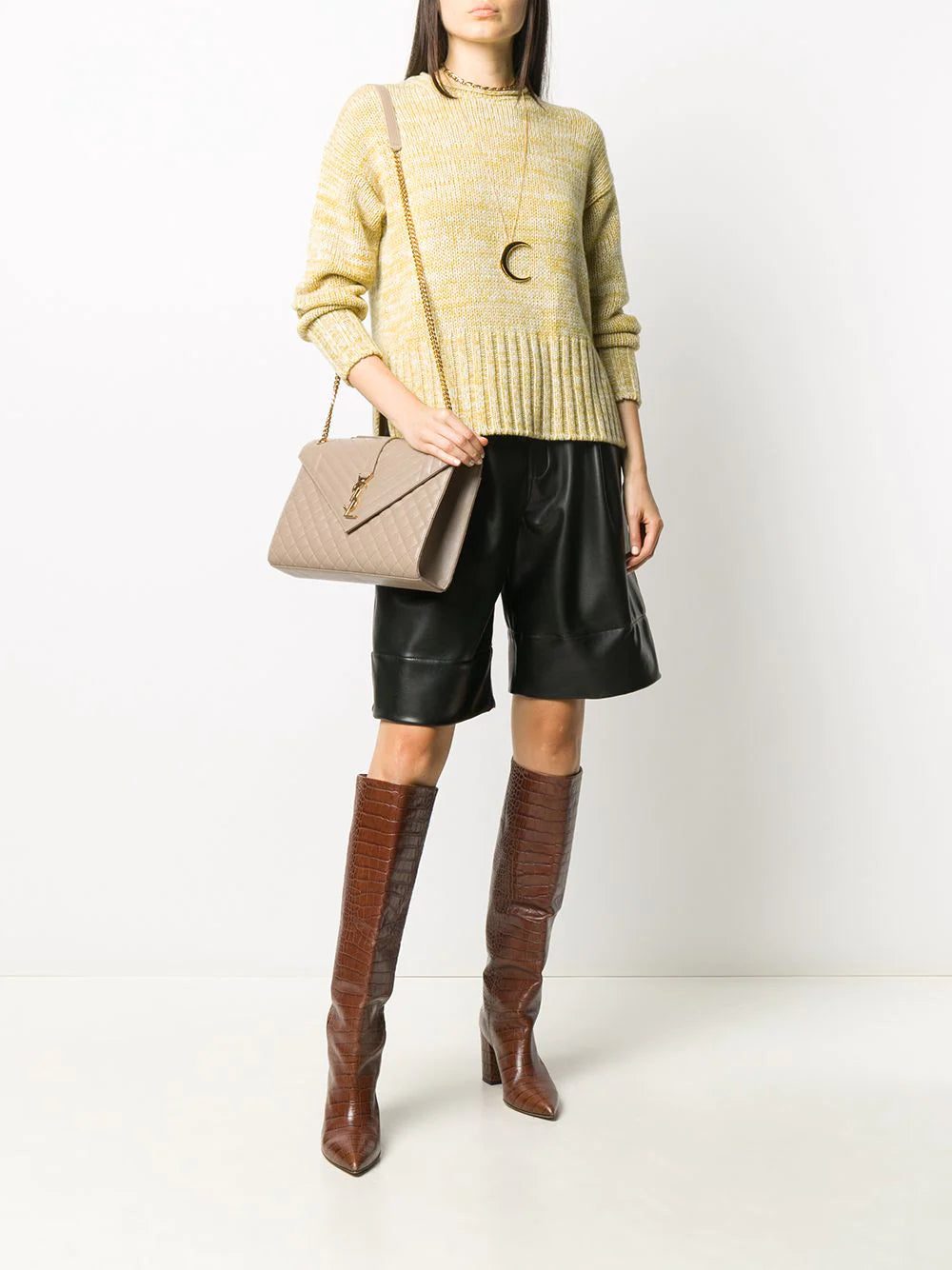 Saint Laurent Envelope quilted shoulder bag - Image 2