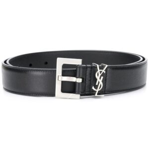 Saint Laurent  Monogram square-buckle belt