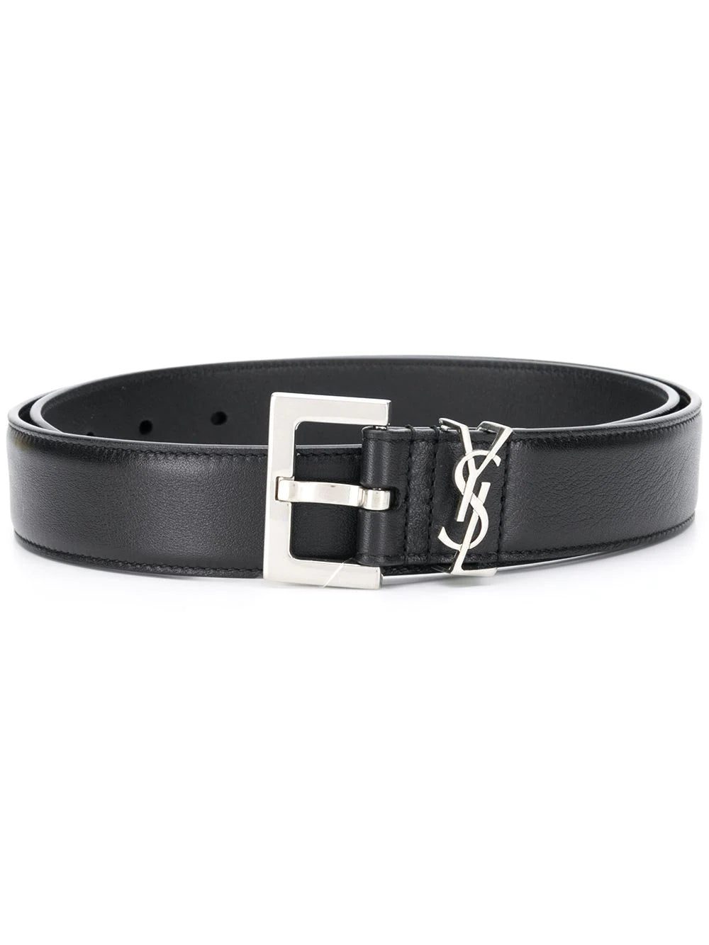 Saint Laurent Monogram square-buckle belt