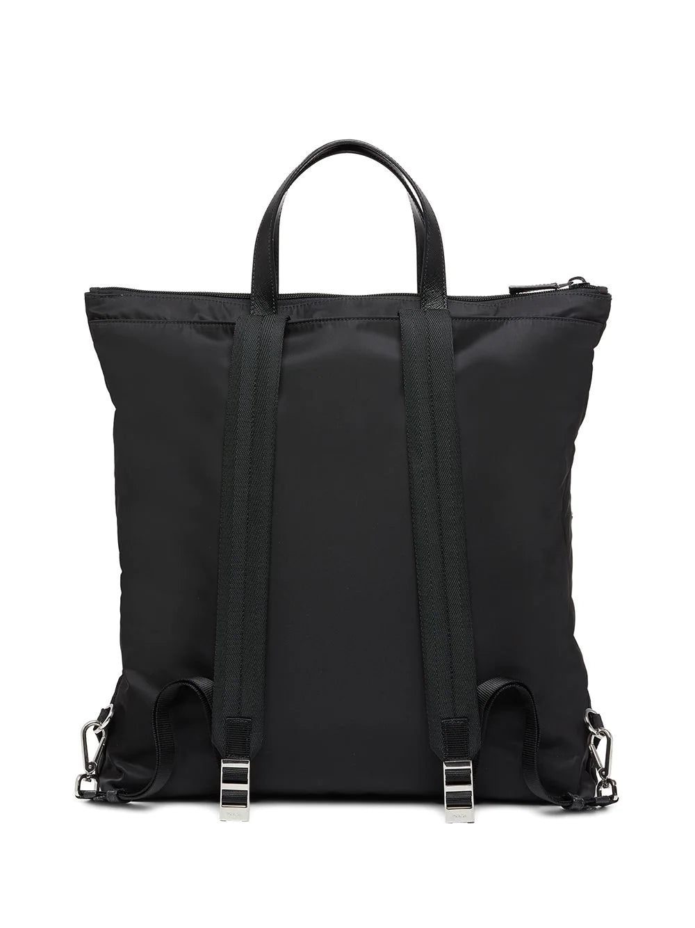 Prada large logo-plaque backpack - Image 2