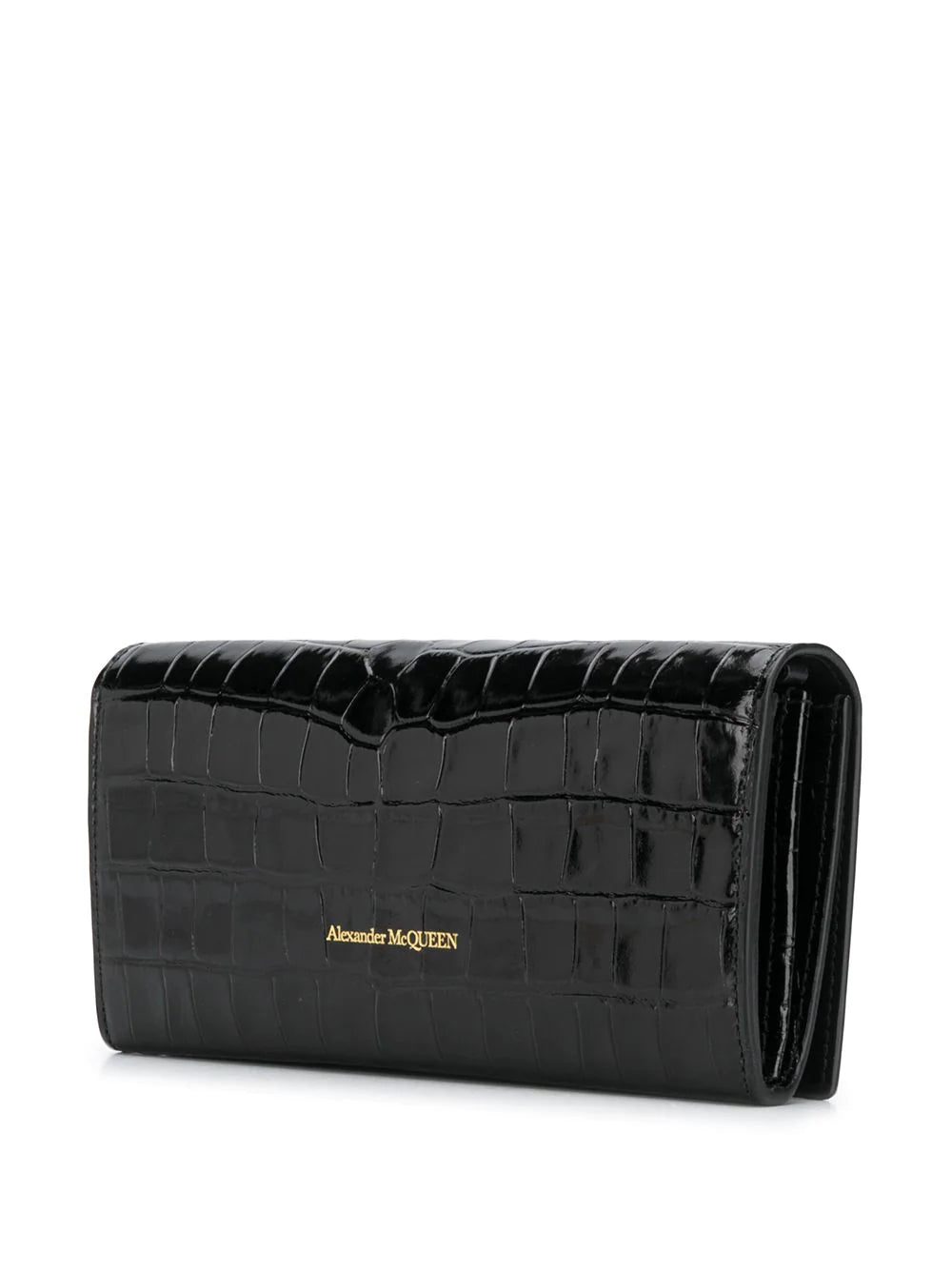 Alexander McQueen crinkled leather clutch bag - Image 2