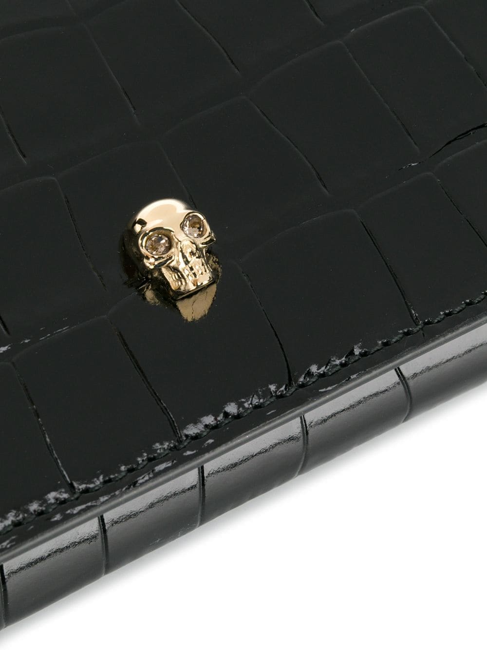 Alexander McQueen crinkled leather clutch bag - Image 4