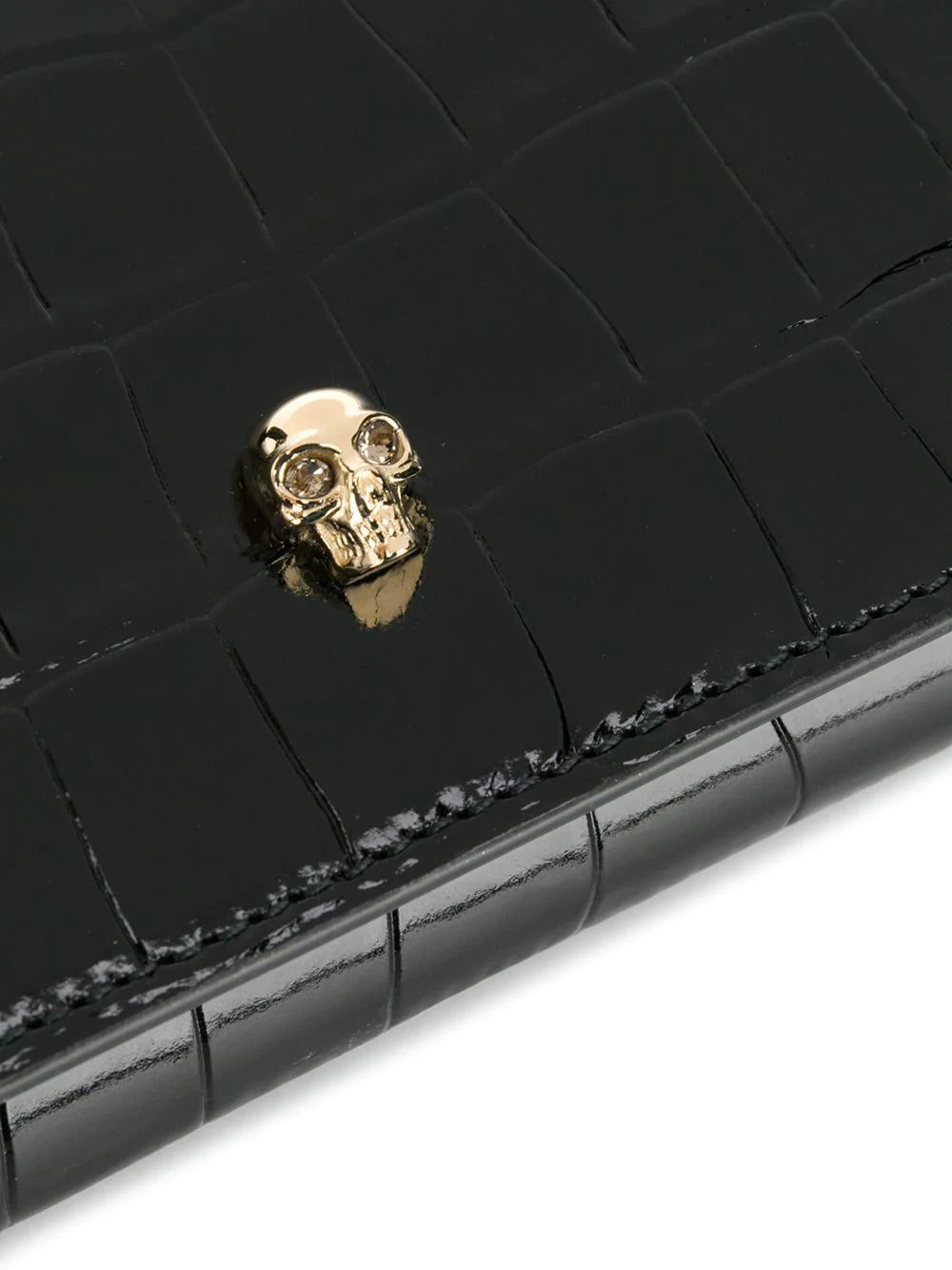Alexander McQueen crinkled leather clutch bag - Image 4