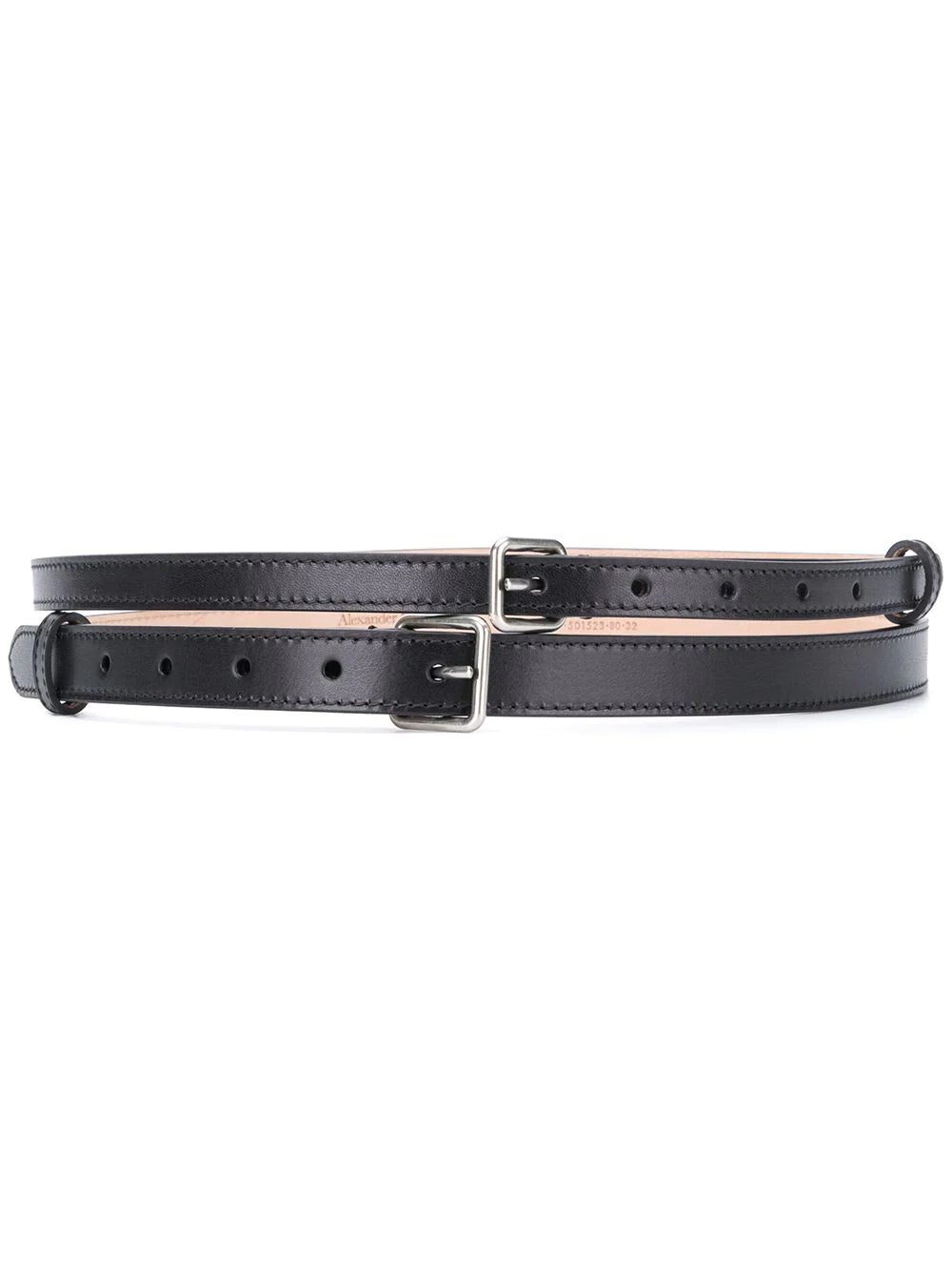 Alexander McQueen double buckle belt