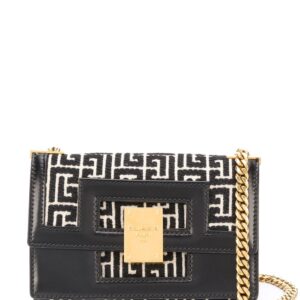 Balmain small 1945 Heritage monogram jacquard bag
