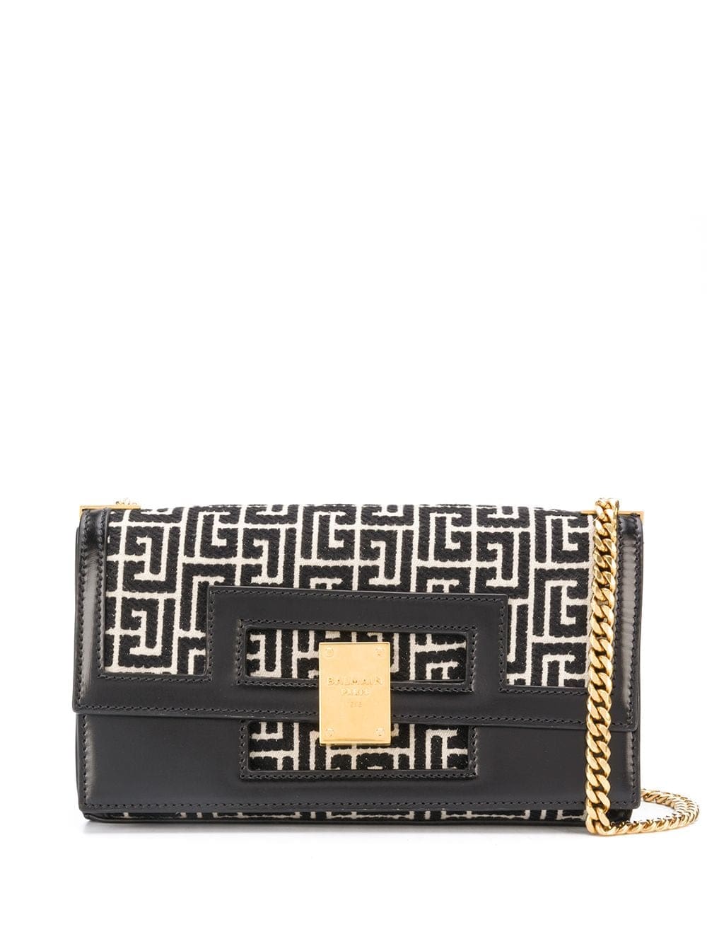 Balmain medium 1945 Heritage monogram jacquard bag