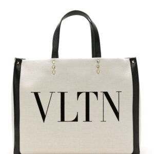 Valentino Garavani VLTN logo canvas tote